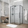 Душевое ограждение Grossman Galaxy 130x70 см 120.K33.01.1370.21.02, чёрный матовый/шиншилла - Душевое ограждение Grossman Galaxy 130x70 см 120.K33.01.1370.21.02, чёрный матовый/шиншилла фото