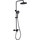 Душевая стойка Gappo G95 G2495-96, чёрный, Цвет производителя: чёрный - Душевая стойка Gappo G95 G2495-96, чёрный, Цвет производителя: чёрный фото