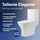 Унитаз-компакт безободковый Taliente Elegante Vortex EL45055 с крышкой микролифт (система смыва Торнадо) - Унитаз-компакт безободковый Taliente Elegante Vortex EL45055 с крышкой микролифт (система смыва Торнадо) фото