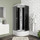 Душевая кабина Niagara Eco 90x90см NG-3504-14BLACK со средний поддоном 26см, стекло мозаика, профиль матовый хром (безсиликоновая сборка) - Душевая кабина Niagara Eco 90x90см NG-3504-14BLACK со средний поддоном 26см, стекло мозаика, профиль матовый хром (безсиликоновая сборка) фото