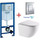 Инсталляция с подвесным унитазом комплект: Grohe Rapid SL 38772001 с подвесным безободковым унитазом Azario Grado AZ-0046-UQ1 сиденье микролифт, крепление, кнопка смыва хром (система смыва Торнадо) - Инсталляция с подвесным унитазом комплект: Grohe Rapid SL 38772001 с подвесным безободковым унитазом Azario Grado AZ-0046-UQ1 сиденье микролифт, крепление, кнопка смыва хром (система смыва Торнадо) фото