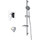 Набор смесителей 3 в 1 для душа Aquatek Вега AQ1076CR, Цвет производителя: хром -  Набор смесителей 3 в 1 для душа Aquatek Вега AQ1076CR, Цвет производителя: хром фото