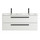 Тумба подвесная с раковиной Cezares 120 см ECO-CER-N-1200-2C-SO-2-BL (раковина CZR-8073-120-2) bianco lucido - Тумба подвесная с раковиной Cezares 120 см ECO-CER-N-1200-2C-SO-2-BL (раковина CZR-8073-120-2) bianco lucido фото