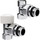 Вентиль термостатический угловой Royal Thermo Design 1/2"М30х1,5 RATVDU11212CH фото 