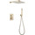 Душевая система для душа с термостатом Abber Daheim AF8251G, золото матовый фото 