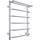 Полотенцесушитель водяной Тругор Идеал ПМ1 с полкой и боковым подводом П6 500х800 мм L 00-00026991 фото 