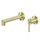 Смеситель для раковины настенный Abber Perfekte 316 AF8A12BG (со скрытой частью) золото брашированное фото 
