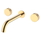 Смеситель для раковины настенный Boheme Stick 152-2-G.3, золото фото 