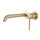 Смеситель для раковины настенный Gappo G06-3 G1206-3, золото сатин, Цвет производителя: золото сатин фото 