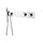 Душевая система для душа с термостатом Boheme ZODIAC 133-SYS-CR (со скрытой частью) фото 