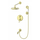 Душевая система для ванны Wonzon & Woghand Steam WW-88939008-BG, золото брашированное фото 