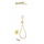 Душевая система для ванны с термостатом Wonzon & Woghand WW-B4005-BG, золото брашированное фото 