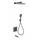 Душевая система для ванны с термостатом Wonzon & Woghand WW-B4005-MB, чёрный матовый фото 
