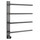 Полотенцесушитель электрический Wonzon & Woghand Nürnberg П4 520x617 мм WW-AL344-GM, темный графит фото 