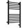 Полотенцесушитель электрический Сунержа Богема 3.1 П11 400x720 мм (прямая перемычка) 31-6005-6040 R, чёрный матовый фото 