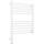 Полотенцесушитель электрический Сунержа Богема 3.1 П11 500x720 мм (прямая перемычка) 30-6004-6050 L, белый матовый фото 