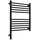 Полотенцесушитель электрический Сунержа Богема 3.1 П11 500x720 мм (прямая перемычка) 31-6004-6050 L, чёрный матовый фото 
