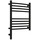 Полотенцесушитель электрический Сунержа Богема 3.0 П9 400x620 мм (выгнутая перемычка) 31-5802-5040 L, чёрный матовый фото 
