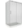 Душевое ограждение Bas Puerta WTW+SP C-CH 110х100 см (стекло 8 мм) хром/прозрачное - Душевое ограждение Bas Puerta WTW+SP C-CH 110х100 см (стекло 8 мм) хром/прозрачное фото