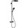 Душевая стойка с термостатом Hansgrohe Raindance Select S Showerpipe 240 1jet PowderRain 27633670, черный - Душевая стойка с термостатом Hansgrohe Raindance Select S Showerpipe 240 1jet PowderRain 27633670, черный фото