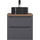 Тумба подвесная с тёмной столешницей Jorno Wood 60 см Wood.01.60/P/GR, серый - Тумба подвесная с тёмной столешницей Jorno Wood 60 см Wood.01.60/P/GR, серый фото