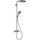 Душевая стойка с термостатом Hansgrohe Raindance Select S Showerpipe 240 1jet PowderRain 27633340, черный хром - Душевая стойка с термостатом Hansgrohe Raindance Select S Showerpipe 240 1jet PowderRain 27633340, черный хром фото