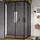 Душевое ограждение Ravak Blix Slim BLSRV2K 90x90 см X1XM70300Z1 чёрный/прозрачное - Душевое ограждение Ravak Blix Slim BLSRV2K 90x90 см X1XM70300Z1 чёрный/прозрачное фото