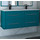 Тумба подвесная с раковиной Cezares Tiffany 120 см 54956, Blu Petrolio - Тумба подвесная с раковиной Cezares Tiffany 120 см 54956, Blu Petrolio фото