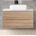 Тумба подвесная со столешницей BelBagno ETNA-1000-2C-SO-WO-P 100 см, Rovere Bianco/Bianco Opaco, Цвет фасада: Rovere Bianco - Тумба подвесная со столешницей BelBagno ETNA-1000-2C-SO-WO-P 100 см, Rovere Bianco/Bianco Opaco, Цвет фасада: Rovere Bianco фото