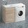 Тумба напольная с раковиной-столешницей BelBagno KRAFT-LVD-580/1200-2C-PIA-RNN 120 см L, Rovere Nebrasca Nature - Тумба напольная с раковиной-столешницей BelBagno KRAFT-LVD-580/1200-2C-PIA-RNN 120 см L, Rovere Nebrasca Nature фото