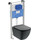 Инсталляция с подвесным унитазом Ideal Standard Prosys Tesi T3868V3, Цвет производителя: чёрный матовый - Инсталляция с подвесным унитазом Ideal Standard Prosys Tesi T3868V3, Цвет производителя: чёрный матовый фото
