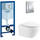 Инсталляция Grohe Rapid SL с подвесным безободковым унитазом BelBagno Prospero - Инсталляция Grohe Rapid SL с подвесным безободковым унитазом BelBagno Prospero фото