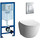 Инсталляция с подвесным унитазом комплект: Grohe Rapid SL 38772001 с подвесным унитазом Vitra Sento Rim-ex 7748B003-0075 сиденье микролифт, крепление, кнопка смыва хром - Инсталляция с подвесным унитазом комплект: Grohe Rapid SL 38772001 с подвесным унитазом Vitra Sento Rim-ex 7748B003-0075 сиденье микролифт, крепление, кнопка смыва хром фото