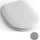 Сиденье с крышкой для унитаза White Ceramic Basic микролифт WC00SFMSL, серый матовый - Сиденье с крышкой для унитаза White Ceramic Basic микролифт WC00SFMSL, серый матовый фото
