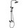 Душевая стойка Aquanet Passion R3 AF300-72-R-B 261838, чёрный матовый - Душевая стойка Aquanet Passion R3 AF300-72-R-B 261838, чёрный матовый фото