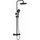 Душевая стойка с термостатом Vitra AquaHeat Bliss 240 2F A4720536EXP, черный матовый - Душевая стойка с термостатом Vitra AquaHeat Bliss 240 2F A4720536EXP, черный матовый фото