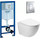 Инсталляция Grohe Rapid SL с подвесным безободковым унитазом SantiLine SL-5005 - Инсталляция Grohe Rapid SL с подвесным безободковым унитазом SantiLine SL-5005 фото