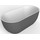 Ванна отдельностоящая BelBagno BB70-1500-800-W/NM 150х80 см, чёрный/белый - Ванна отдельностоящая BelBagno BB70-1500-800-W/NM 150х80 см, чёрный/белый фото