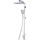 Душевая стойка Gappo G2408-8, белый/хром - Душевая стойка Gappo G2408-8, белый/хром фото