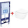 Инсталляция Aquatek Standart 50 INS-0000012 с подвесным безободковым унитазом BelBagno Tre BB8001CHR/SC - Инсталляция Aquatek Standart 50 INS-0000012 с подвесным безободковым унитазом BelBagno Tre BB8001CHR/SC фото