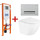 Инсталляция BelBagno BB002-80 с подвесным унитазом BelBagno Uno BB3105CHR/SC - Инсталляция BelBagno BB002-80 с подвесным унитазом BelBagno Uno BB3105CHR/SC фото