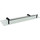 Cтеклянная полка Haiba 52 см HB8407-7, цвет чёрный матовый - Cтеклянная полка Haiba 52 см HB8407-7, цвет чёрный матовый фото