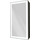 Зеркало-шкаф Art&Max Techno Led 35 см AM-Tec-350-650-1D-L-DS-F-Nero, черный матовый - Зеркало-шкаф Art&Max Techno Led 35 см AM-Tec-350-650-1D-L-DS-F-Nero, черный матовый фото