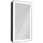 Зеркало-шкаф Art&Max Techno Led 35 см AM-Tec-350-650-1D-R-DS-F-Nero, черный матовый - Зеркало-шкаф Art&Max Techno Led 35 см AM-Tec-350-650-1D-R-DS-F-Nero, черный матовый фото