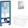 Инсталляция с подвесным унитазом комплект: Grohe Rapid SL 38772001 с подвесным безободковым унитазом BelBagno Tre BB8001CHR/SC сиденье микролифт, крепление, кнопка смыва хром - Инсталляция с подвесным унитазом комплект: Grohe Rapid SL 38772001 с подвесным безободковым унитазом BelBagno Tre BB8001CHR/SC сиденье микролифт, крепление, кнопка смыва хром фото