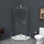 Душевое ограждение BelBagno 100x100 см UNO-195-P-1-100-C-Cr, хром/прозрачное - Душевое ограждение BelBagno 100x100 см UNO-195-P-1-100-C-Cr, хром/прозрачное фото