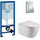 Инсталляция с подвесным унитазом комплект: Grohe Rapid SL 38772001 с подвесным безободковым унитазом Aquatek Бетта AQ1253W-00 сиденье микролифт, крепление, кнопка смыва хром - Инсталляция с подвесным унитазом комплект: Grohe Rapid SL 38772001 с подвесным безободковым унитазом Aquatek Бетта AQ1253W-00 сиденье микролифт, крепление, кнопка смыва хром фото