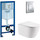 Инсталляция с подвесным унитазом комплект: Grohe Rapid SL 38772001 с подвесным безободковым унитазом Aquatek Оберон AQ1363W-00 сиденье микролифт, крепление, кнопка смыва хром - Инсталляция с подвесным унитазом комплект: Grohe Rapid SL 38772001 с подвесным безободковым унитазом Aquatek Оберон AQ1363W-00 сиденье микролифт, крепление, кнопка смыва хром фото
