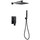 Душевая система для душа Abber Weiss Insel AF8018B, черный матовый -  Душевая система для душа Abber Weiss Insel AF8018B, черный матовый фото