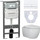 Инсталляция с подвесным унитазом ceramicanova Play Rimless CN3001_1002W_1000 - Инсталляция с подвесным унитазом ceramicanova Play Rimless CN3001_1002W_1000 фото